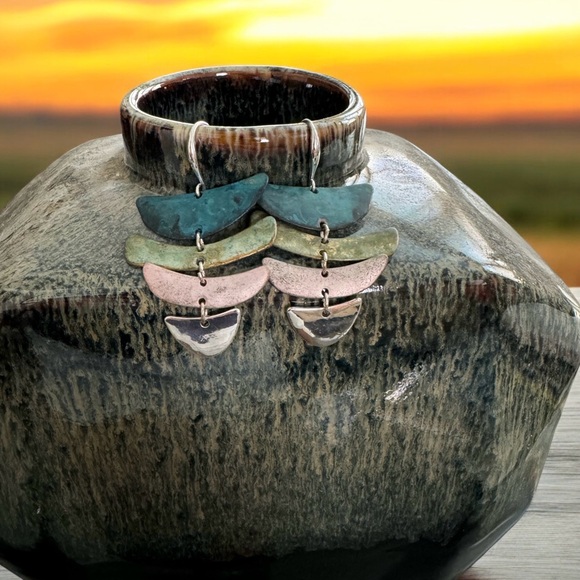 Robert Lee Morris Soho Patina Chandelier Fishtail Earrings - Picture 2 of 16